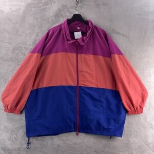 Free People Movement Perfect Ten Zip Up Jacket Womens Medium Multicolor